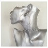 Boucles D'oreilles Créoles Lisses 5 cm  Plaqué or 18 Carats 750/1000  Bijoux