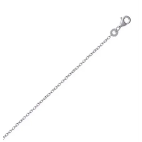 Chaîne De Cou Forçat 45 Cm En Argent Massif 925 Rhodié - Bijoux Mixte, Marque Bijouxia, Neuf Avec étiquettes
