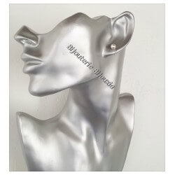 Boucles D'oreilles Perle de Majorque 6 MM Argent Massif 925/1000-Bijoux Femme