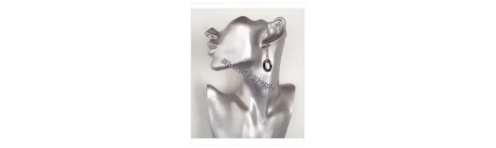 Boucles D'oreilles Pendantes En Pure Céramique Et Acier Inoxydable -Bijoux Femme