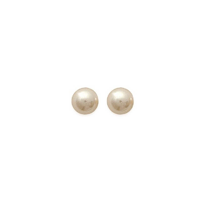 Boucles D'oreilles Perle de Majorque 10MM Argent Massif 925/1000 Bijoux Femme