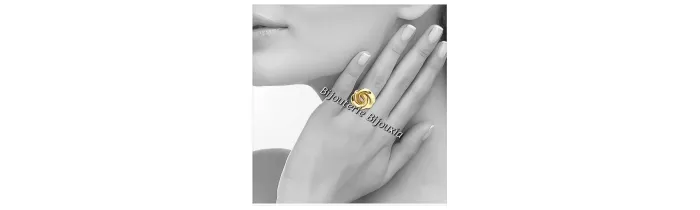 Bague Jeu Croisé Large Plaqué or 18 Carats 3 Microns Garanti 10ANS CHOIX Tailles