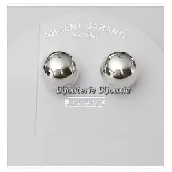 Boucles D'oreilles Boules 8 MM Argent Massif 925/1000 Bijoux Femme