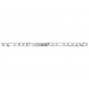 Bracelet Gravure Identité Figaro 21 CM X 8MM  Argent Massif 925/1000 Bijoux 