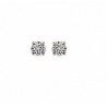 Boucles D'oreilles cristal couleur blanche Argent Massif 925/000 Rhodié Bijoux