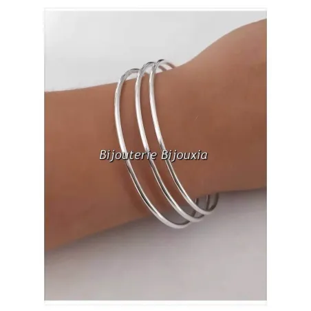 Bracelet Jonc En Argent 925/1000 - Taille Enfant - Neuf Avec étiquettes