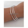 Bracelets Lot Triple Joncs  Argent Massif 925/1000  6,2 cm  Bijoux Femme