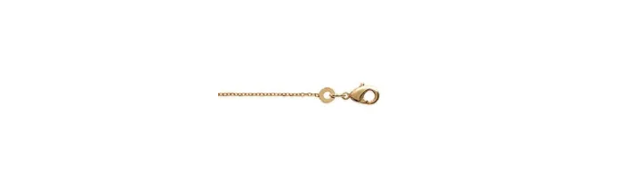 Chaîne Maille forçat Plaqué Or 18 carats Garanti 10 ans  38 cm  Bijoux enfant