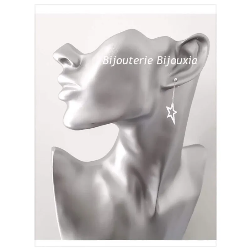 Boucles D'oreilles Puces étoiles Argent 925/000 Zirconium - Bijouxia - Neuf Avec étiquettes