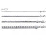 Chaînes Boules Jaseron Anglaise Haricot Argent Massif 925 CHOIX TAILLES