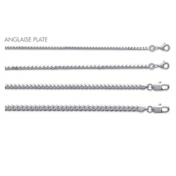Chaînes Boules Jaseron Anglaise Haricot Argent Massif 925 CHOIX TAILLES