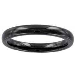 Bagues Assemblages Alliances Pure Céramique Et Argent Massif - T56- Bijoux Femme