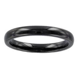 Bagues Alliances Céramique Et Argent Massif 925/1000 Taille 52 Bijoux Femme