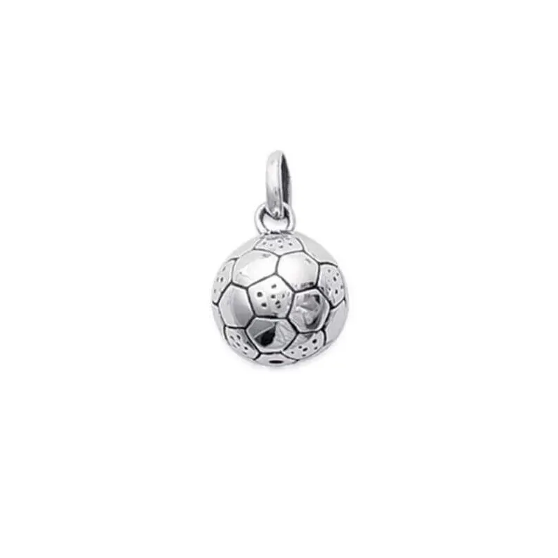 Collier Pendentif Ballon De Foot – Acier Inoxydable, 50 Cm, Avec Carte Dédicace, Cadeau Idéal Pour Enfant Fan De Football