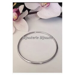 Bracelet Jonc Lisse En Acier Inoxydable 316L  6,2 CM Bijoux Femme NEUF