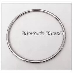 Bracelet Jonc Lisse En Acier Inoxydable 316L  6,2 CM Bijoux Femme NEUF