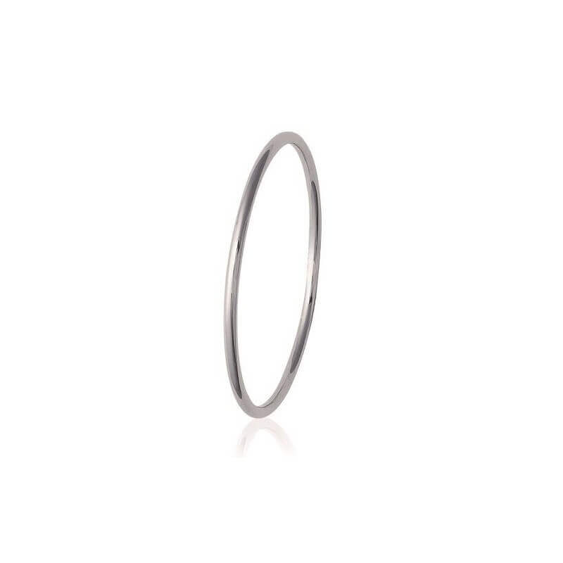 Bracelet Jonc Lisse En Acier Inoxydable 316L  6,2 CM Bijoux Femme NEUF