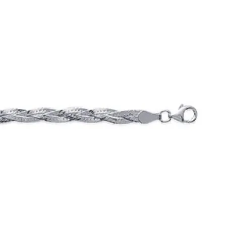 Bracelet Ancien En Argent Massif 925 - Mailles Tressées, Style Rétro, Très Bon état