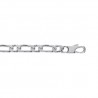 Chaîne Maille Figaro 6MM X 50CM Argent Massif 925/1000 Poinçonné  Bijoux Homme
