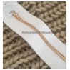 Chaîne Maille gourmette Plaqué Or 18 carats Garanti 10ans 42 cm Bijoux Femme