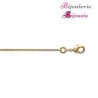 Chaîne Maille gourmette Plaqué Or 18 carats Garanti 10ans 45 cm Bijoux Femme