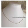 Chaîne Maille gourmette Plaqué Or 18 carats Garanti 10ans 45 cm Bijoux Femme