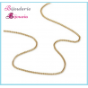 Chaîne Maille gourmette Plaqué Or 18 carats Garanti 10ans 55 cm Bijoux Mixte