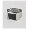 Bague Chevalière Homme - Acier Inox et carbone Bijoux NEUF Taille  64 DISPO 