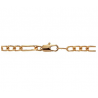 Chaîne Maille Figaro 5MM x 55CM  Plaqué or 18 Carats Garanti 10 ans Bijoux Homme