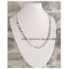 Chaîne Maille Figaro  6,5 MM X 55 CM Argent Massif 925/1000 Bijoux Homme  