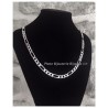 Chaîne Maille Figaro  6,5 MM X 55 CM Argent Massif 925/1000 Bijoux Homme