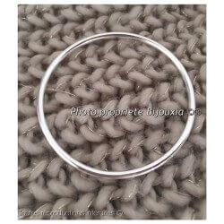 Bracelet Jonc plein Argent Massif 925/000 6,2 cm  Poinçonné   Bijoux Femme