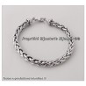 Bracelet Maille Palmier 19CM En Argent Massif 925/1000  Bijoux Femme Neuf
