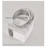 Bague Multi Rangs ZIRCONIUM Entrelacés  Argent Massif 925/000 Rhodié CHOIX