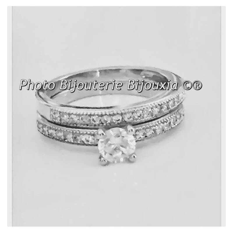 Bague Solitaire Argent 925, Taille 57, 2,50 G - Style Amitié, Occasion