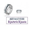 Bague Feuille Turquoise Empierrée Argent Massif 925/1000 Bijoux T50-52-54-56-58