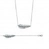 Collier Pendentif Feuille Pierres Turquoises Argent Massif 925/1000 Bijoux Femme