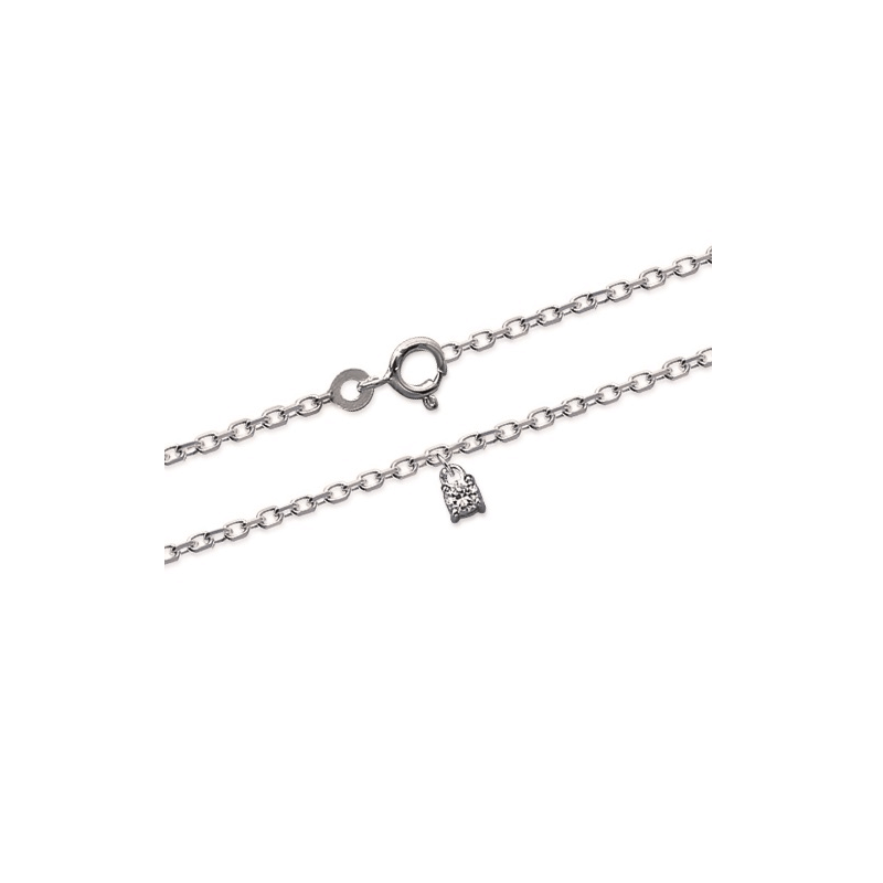 Chaînes Cheville en Argent Massif 925/000 Large CHOIX de modèles et de Mailles