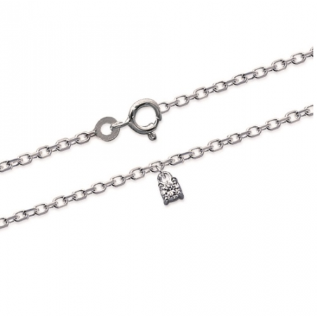 Chaînes Cheville en Argent Massif 925/000 Large CHOIX de modèles et de Mailles