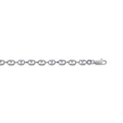 Chaîne Maille Grain De Café 50 cm Argent 925/1000 Neuf Étiquette Bijoux Femme