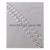 Chaîne Maille Grain De Café 50 cm Argent 925/1000 Neuf Étiquette Bijoux Femme
