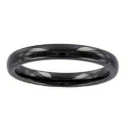 Bagues Assemblages Alliances Pure Céramique Et Argent Massif - T56- Bijoux Femme