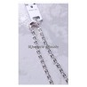 Chaîne Maille Grain De Café Longue 55cm Argent 925/1000 Neuf Etiquette Bijoux