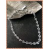 Chaîne Homme Grain de Café Bombés 55 cm x 10MM Argent Massif 925/1000 Bijoux