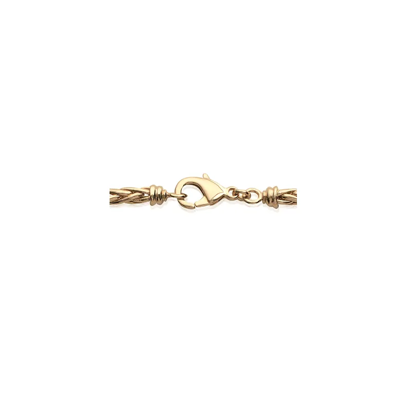 Bracciale A Catina Palma 21cm In Oro Giallo Placcato 18 Carati - Bijouxia, Made In France
