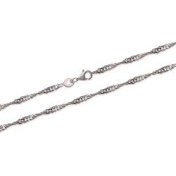 Chaînes Gourmette Forçat Singapour Corde Marine  Argent Massif 925 CHOIX TAILLES