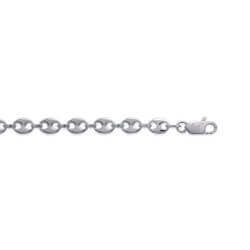 Chaîne Grain de Café 6MM Argent Massif 925/1000 Longueurs au CHOIX BIJOUX MIXTE
