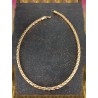 Collier Maille Palmier Plaqué Or 18 carats 45CM X 5MM Bijoux Femme