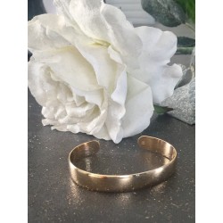 Bracelet Jonc Ouvert Plaqué Or 18 Carats 750/1000