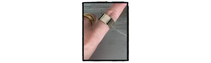 Bague Alliance Cylindre Plaqué or 18 CARATS 750/1000 T50 à T60